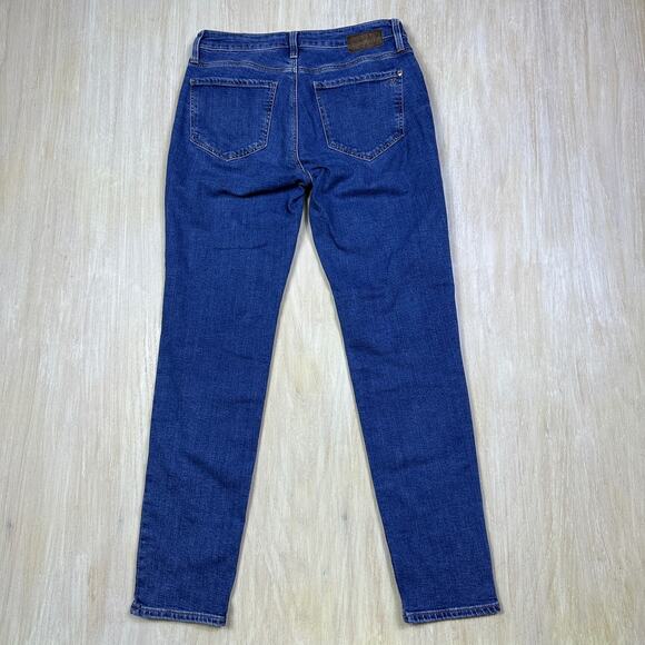 Mavi Jeans Ada Boyfriend Mid Rise Blue Embroidered Polka Dot Denim Jeans 26x29 - Picture 10 of 16